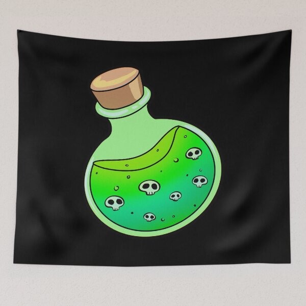 Item preview, Poison Potion Skull Witchy Magic designed and sold by Skull Fern.