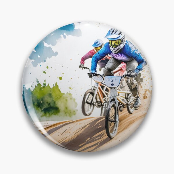 Item preview, A vibrant BMX race unfolds on a dirt track designed and sold by homydesign.