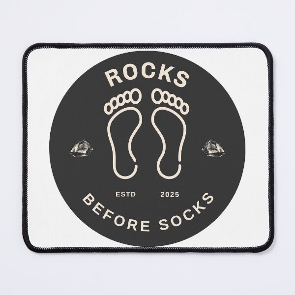 Item preview, Rocks Before Socks ESTD 2025 designed and sold by MoeTiff.