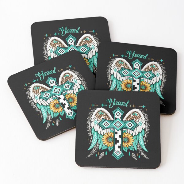 Item preview, Blessed,  Cross,Wings, and Sunflowers designed and sold by AlienOccupation.