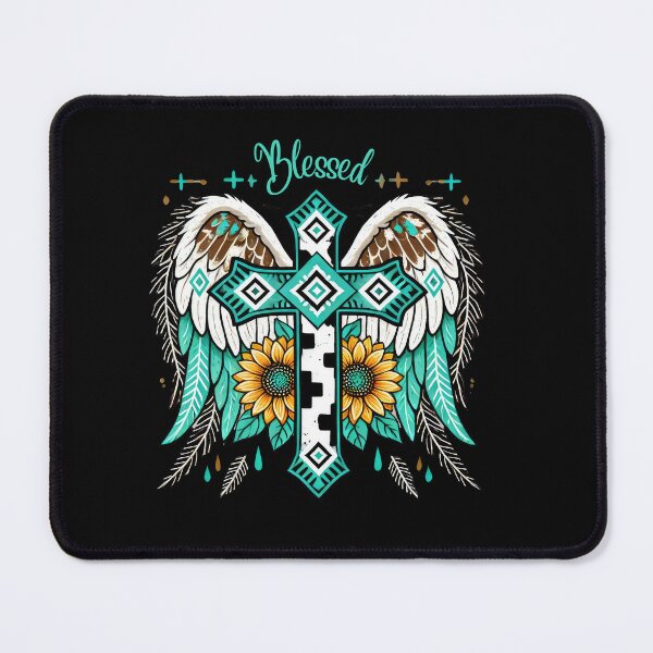 Item preview, Blessed,  Cross,Wings, and Sunflowers designed and sold by AlienOccupation.