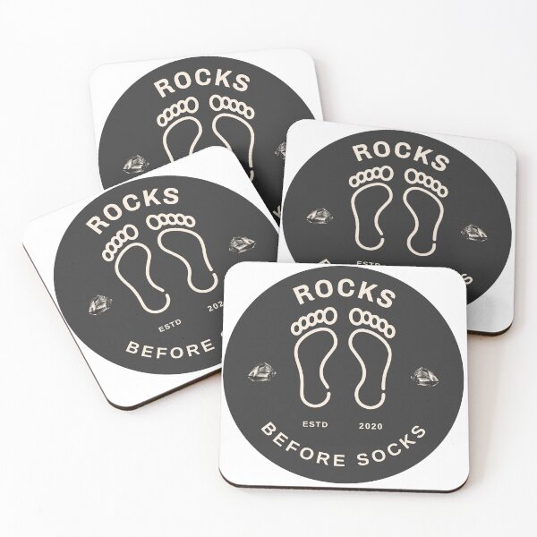 Item preview, Rocks Before Socks ESTD 2020 designed and sold by MoeTiff.