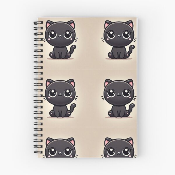 Item preview, Big eyed black cat cartoon designed and sold by ioanaredbubblee.