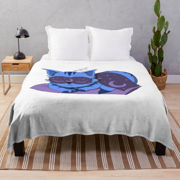 Item preview, Cute Blue Sleeping Cartoon Cat designed and sold by DrisT-Graphics.