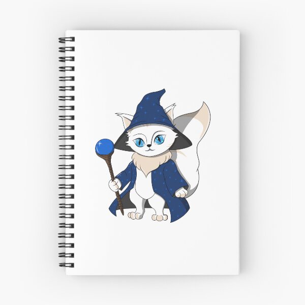 Item preview, Cute White Cartoon Wizard Cat designed and sold by DrisT-Graphics.