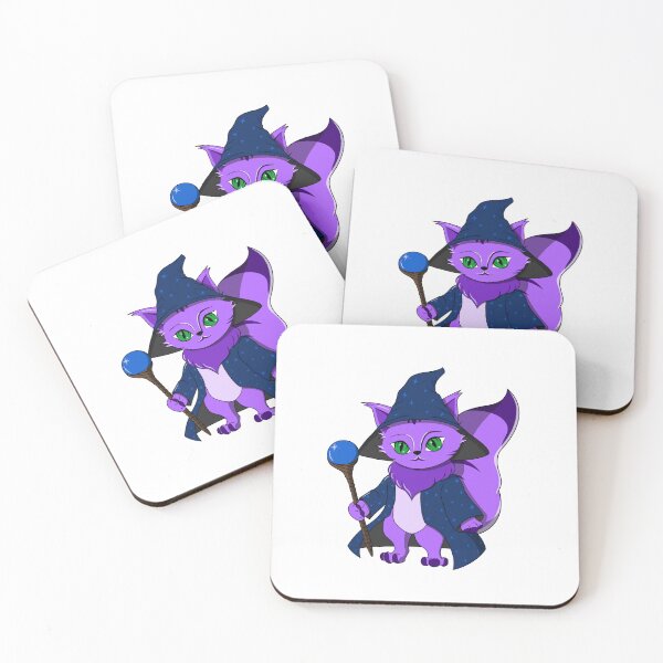 Item preview, Cute Purple Cartoon Wizard Cat designed and sold by DrisT-Graphics.