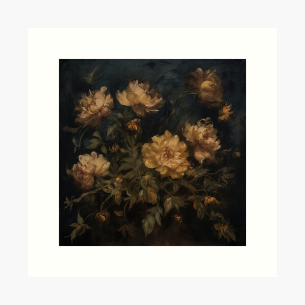 Item preview, Golden Floral Botanical Moody Art designed and sold by CopelandAndCo.