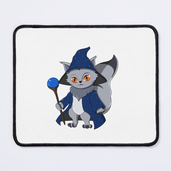 Item preview, Cute Gray Cartoon Wizard Cat designed and sold by DrisT-Graphics.