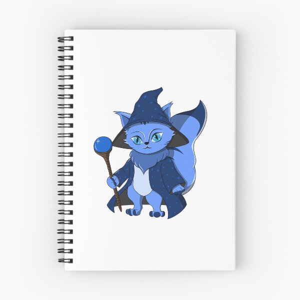 Item preview, Cute Blue Cartoon Wizard Cat designed and sold by DrisT-Graphics.