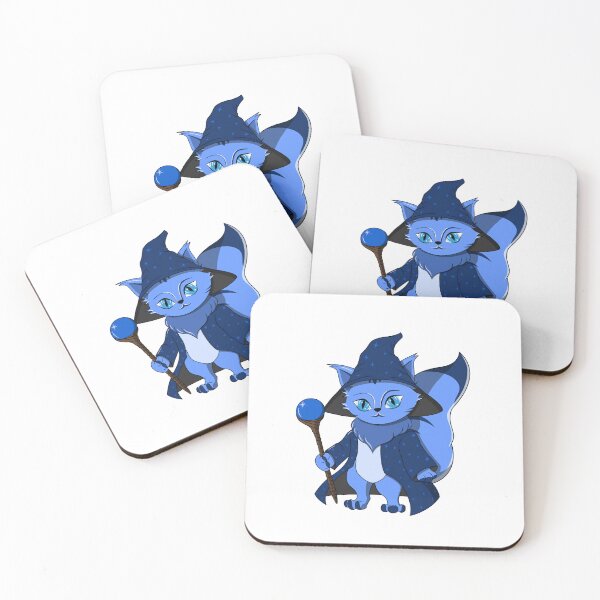 Item preview, Cute Blue Cartoon Wizard Cat designed and sold by DrisT-Graphics.