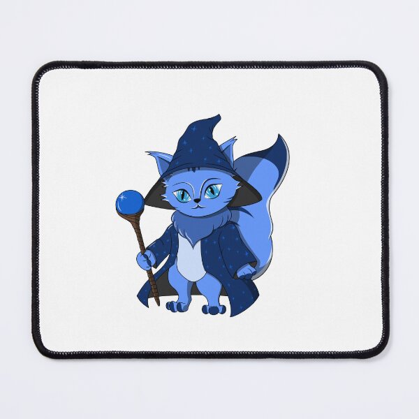 Item preview, Cute Blue Cartoon Wizard Cat designed and sold by DrisT-Graphics.