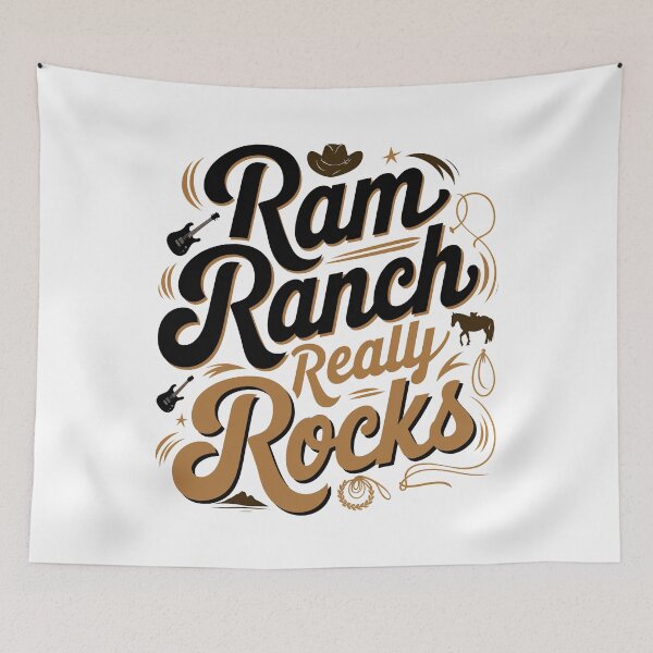 Aperçu de l'œuvre Ram Ranch est vraiment génial, Ram Ranch, paroles de Ram Ranch créée et vendue par graphic-genie.