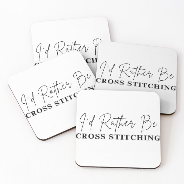 Item preview, I'd Rather Be Cross Stitching - Cross Stitcher Stitching  designed and sold by Wiss2Arts.