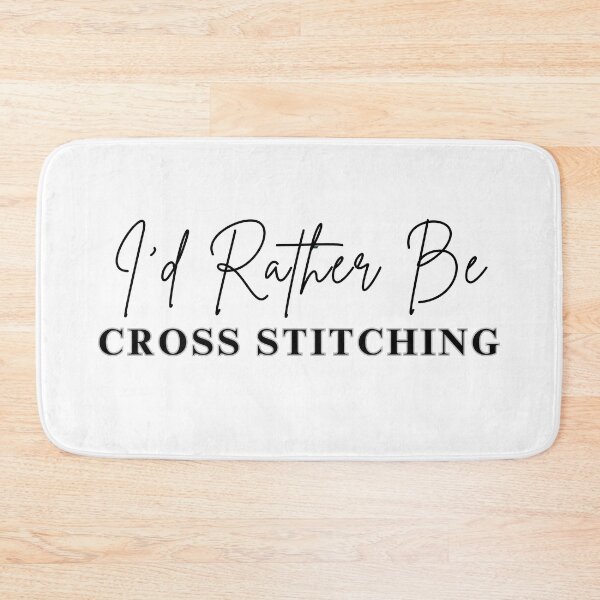 Item preview, I'd Rather Be Cross Stitching - Cross Stitcher Stitching  designed and sold by Wiss2Arts.