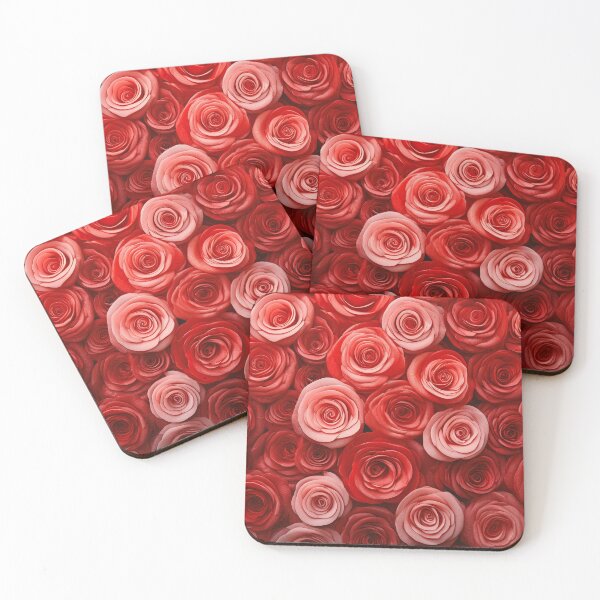 Item preview, A sea of velvety red roses, their petals tightly furled in perfect symmetry designed and sold by homydesign.