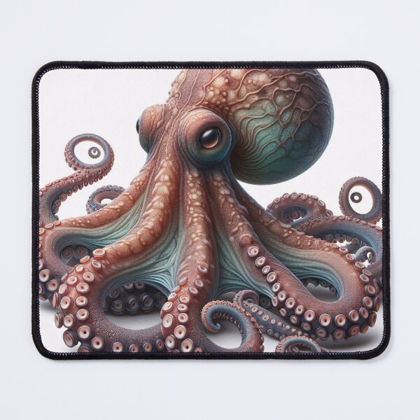 Item preview, Vivid octopus illustration showcasing intricate textures and dynamic form designed and sold by homydesign.
