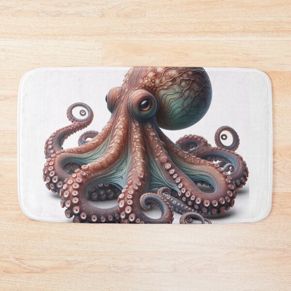 Item preview, Vivid octopus illustration showcasing intricate textures and dynamic form designed and sold by homydesign.