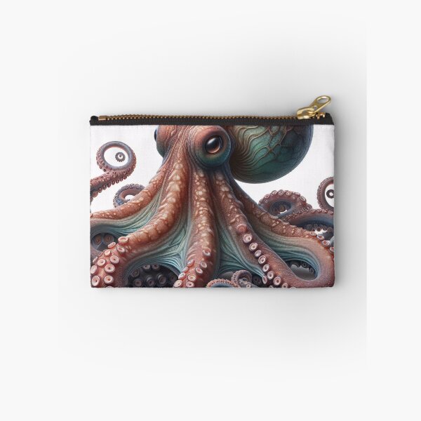 Item preview, Vivid octopus illustration showcasing intricate textures and dynamic form designed and sold by homydesign.