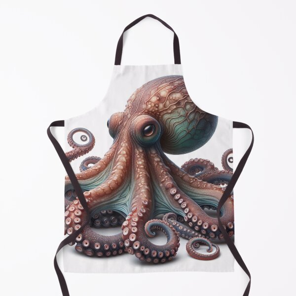 Item preview, Vivid octopus illustration showcasing intricate textures and dynamic form designed and sold by homydesign.