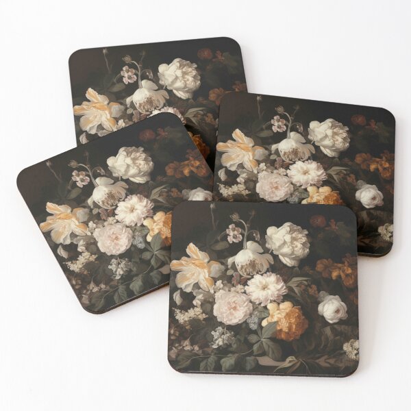 Item preview, White and Neutral Botanical Moody Floral Art designed and sold by CopelandAndCo.