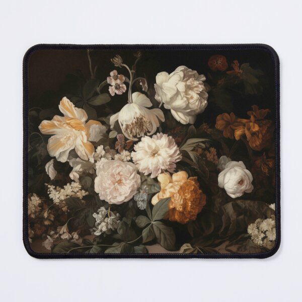 Item preview, White and Neutral Botanical Moody Floral Art designed and sold by CopelandAndCo.