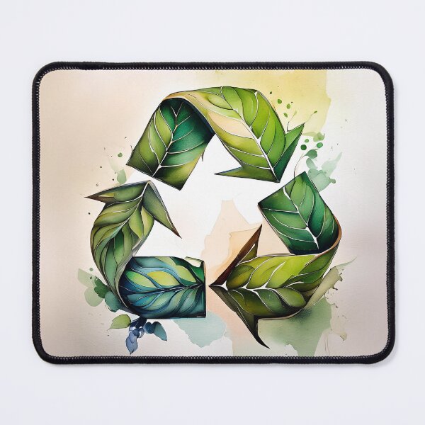 Item preview, Recycled Arrows Form Green Mobius Strip Möbius strip designed and sold by homydesign.