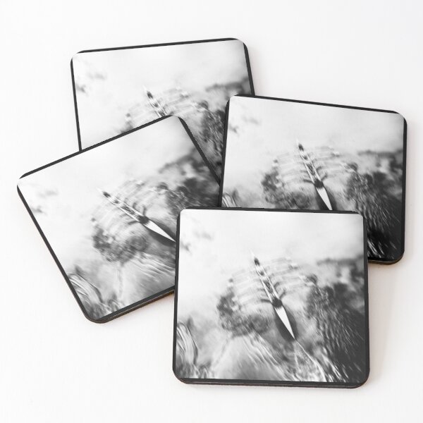 Item preview, Rowing Through Motion - Abstract Black and White Art designed and sold by Michael van der Hoorn.