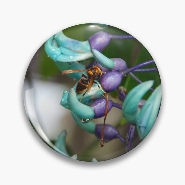 Item preview, Jade Vine Flower with a Wasp in Ubud, Bali, Indonesia designed and sold by The Botanical Jason.