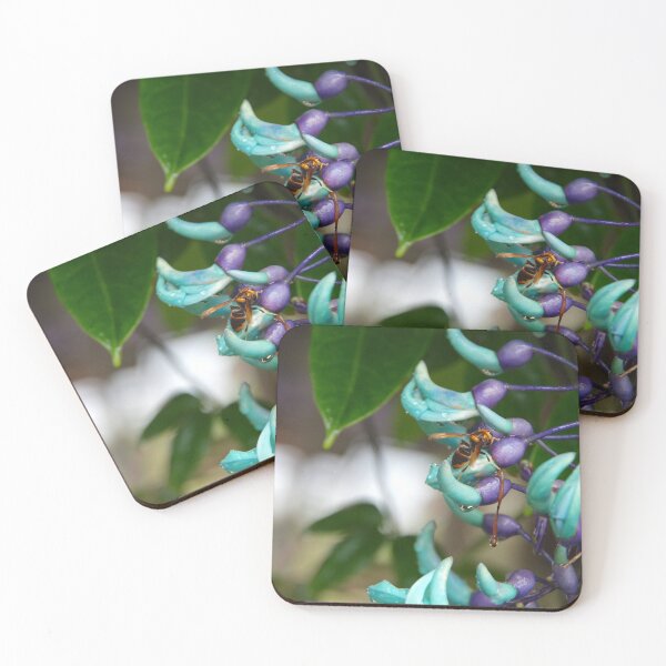 Item preview, Jade Vine Flower with a Wasp in Ubud, Bali, Indonesia designed and sold by The Botanical Jason.