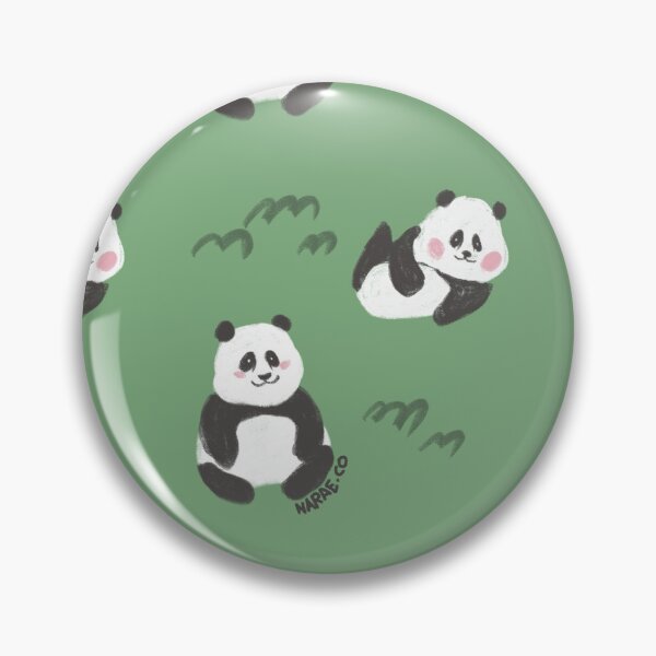 Item preview, cute mischievous panda designed and sold by narae-co.