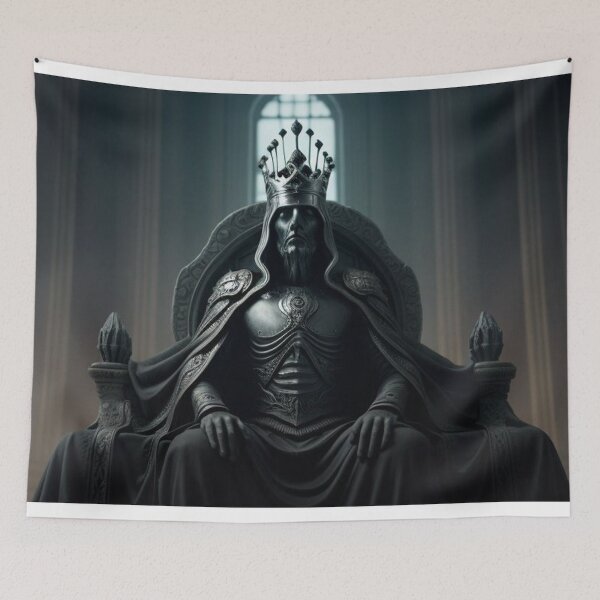 Item preview, Ghost King Sitting On Chair In Castle designed and sold by highplacidity.