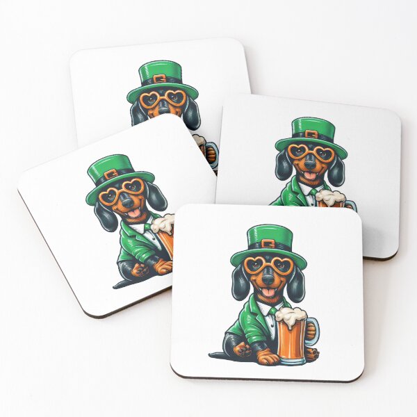 Item preview, Dachshund Dog St Patrick's Day designed and sold by doodIllustrate.
