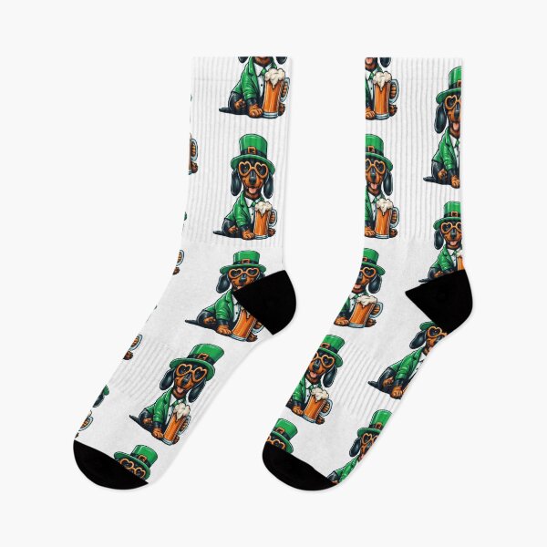 Item preview, Dachshund Dog St Patrick's Day designed and sold by doodIllustrate.