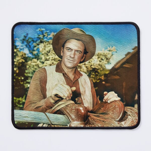 Item preview, James Arness as Marshal Dillon in Gunsmoke - Oil Painting designed and sold by deusrex007.