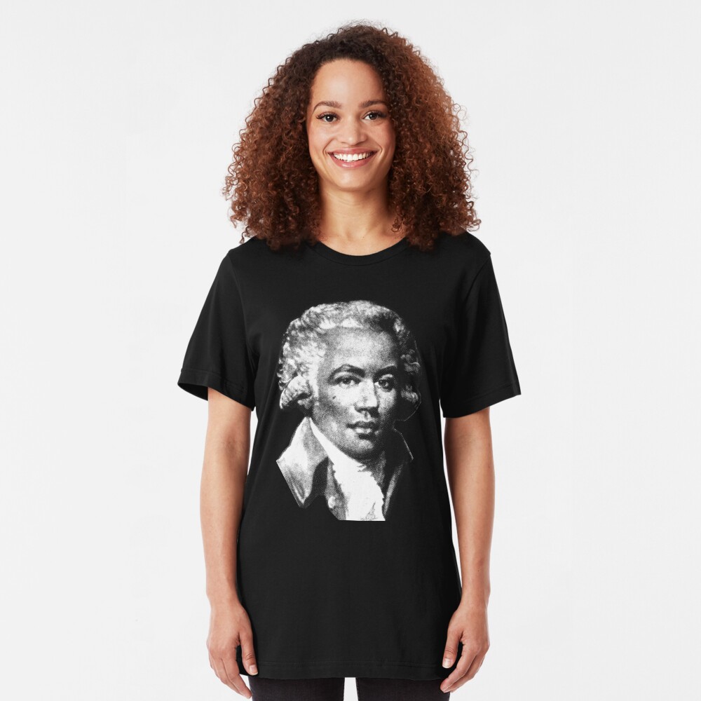 Chevalier de Saint-Georges - the First Black Composer Slim Fit T-Shirt