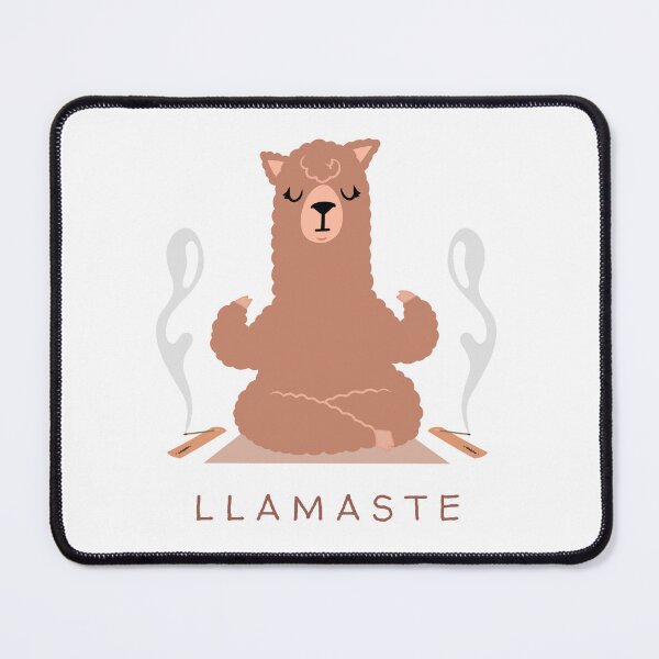 Item preview, "Find Your Zen with the Llamaste Tee" Llama yoga T-shirt designed and sold by Kaehaniz.