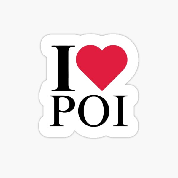I Heart POI Sticker