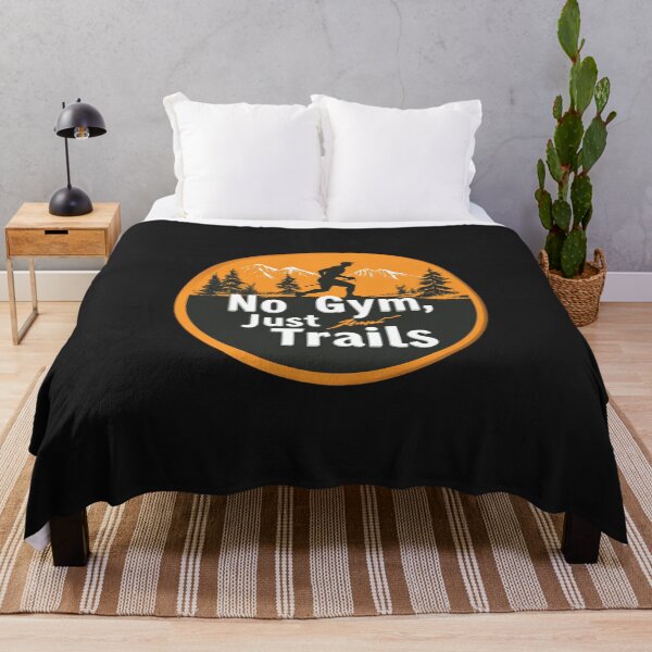 Item preview, No Gym Just Trails  Funny Hiking Saying, hiking enthusiasts designed and sold by PersianGallary.