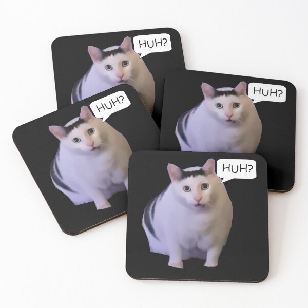Item preview, Polite Cat "HUH?" Meme - Classic Funny Feline designed and sold by Damcoc.