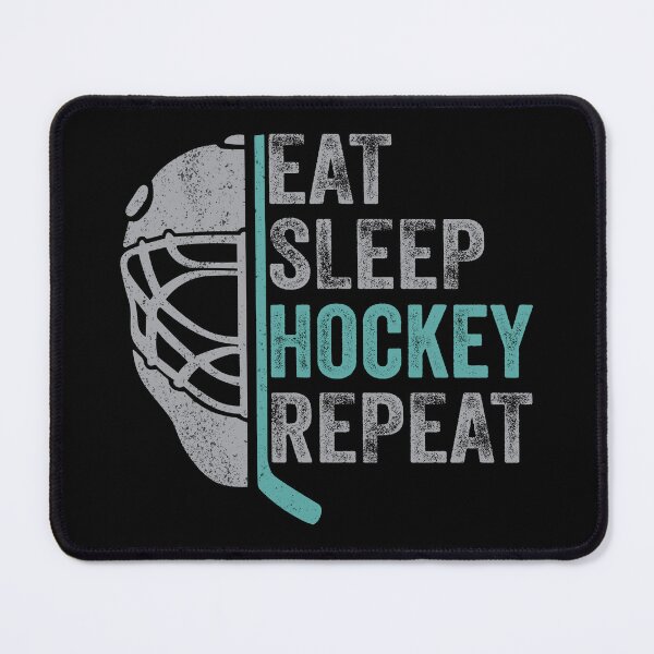 Item preview, EAT SLEEP HOCKEY REPEAT FUNNY ICE RETRO PLAYER VINTAGE QUOTE MEN WOMEN designed and sold by BouasselMEDD.