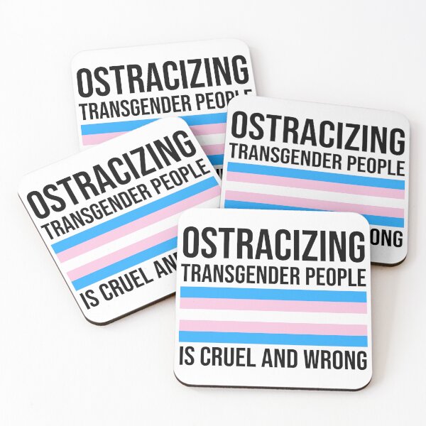 Item preview, Ostracizing transgender people is cruel and wrong  designed and sold by Rachel the Artist .
