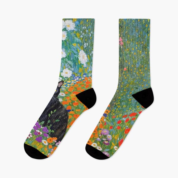 Item preview, Klimt Flower Garden Cat designed and sold by maniacfitness.