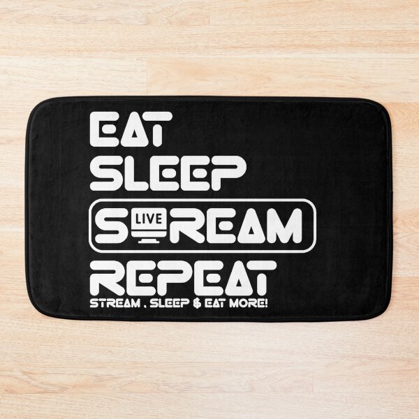 Item preview, Streamer Life: Eat, Sleep, Repeat  designed and sold by Eksama Design.