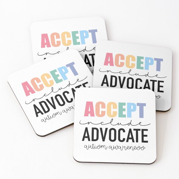 Item preview, Accept. Include. Advocate. Autism Awareness. designed and sold by Ali Maeve Art.