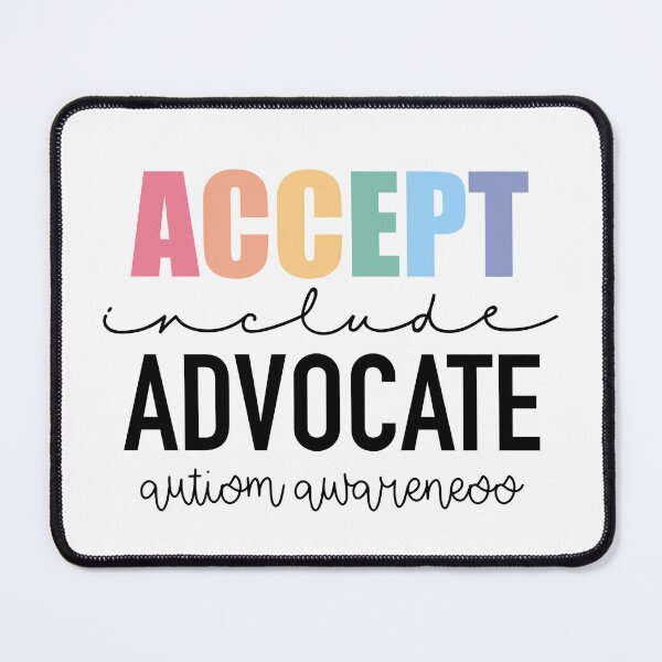 Item preview, Accept. Include. Advocate. Autism Awareness. designed and sold by Ali Maeve Art.