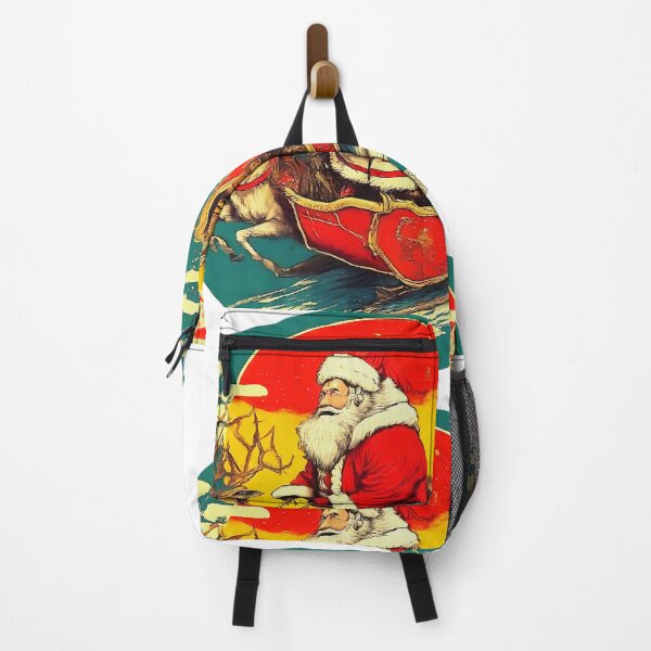 Item preview, Vintage Santa Claus with Reindeer Christmas , Unique Holiday Graphic , Retro Christmas , Festive Santa Design, Holiday designed and sold by Indyadizine.