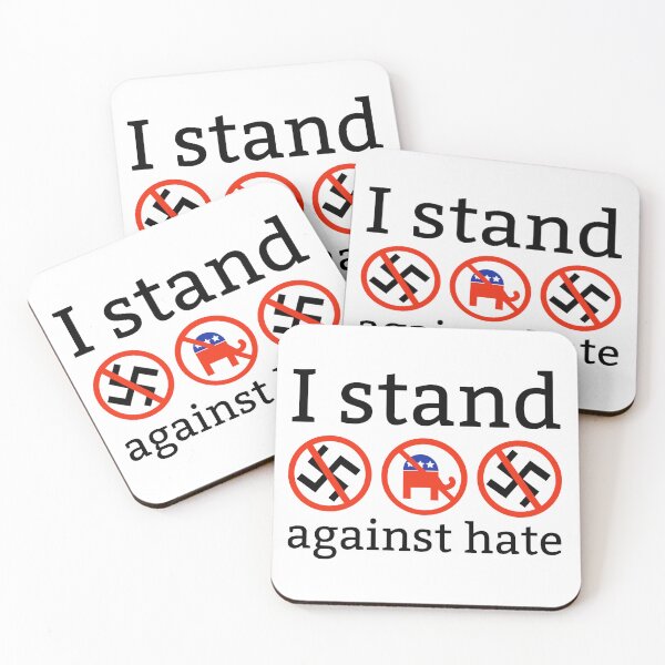 Item preview, I stand against hate  designed and sold by Rachel the Artist .