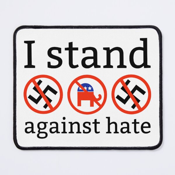 Item preview, I stand against hate  designed and sold by Rachel the Artist .