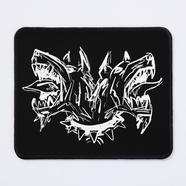 Item preview, Two-headed Dog Pitfighter (White on Black) designed and sold by Night District.