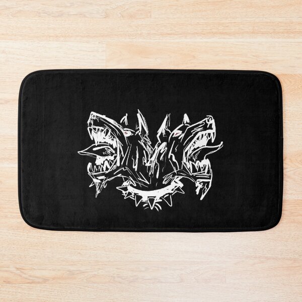Item preview, Two-headed Dog Pitfighter (White on Black) designed and sold by Night District.